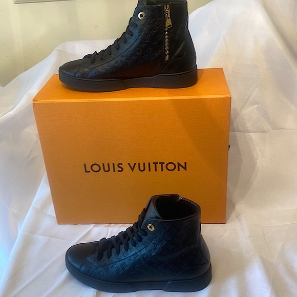 Louis Vuitton Shoes - Louis Vuitton Black Empreinte Leather Sneakers (ACCEPTING OFFERS)